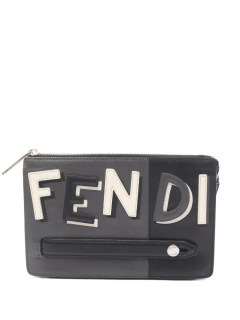 Fendi Pre-Owned 2000s logo slim clutch bag
