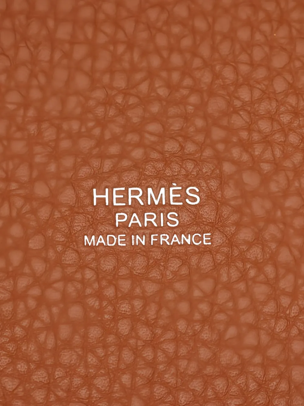 Pre-owned Hermes 2025 Lock Leather Handbag In Brown