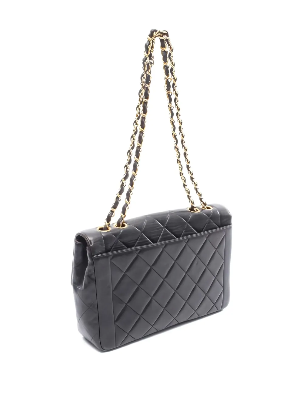 CHANEL Pre-Owned 1994-1996 schoudertas met ketting - Zwart