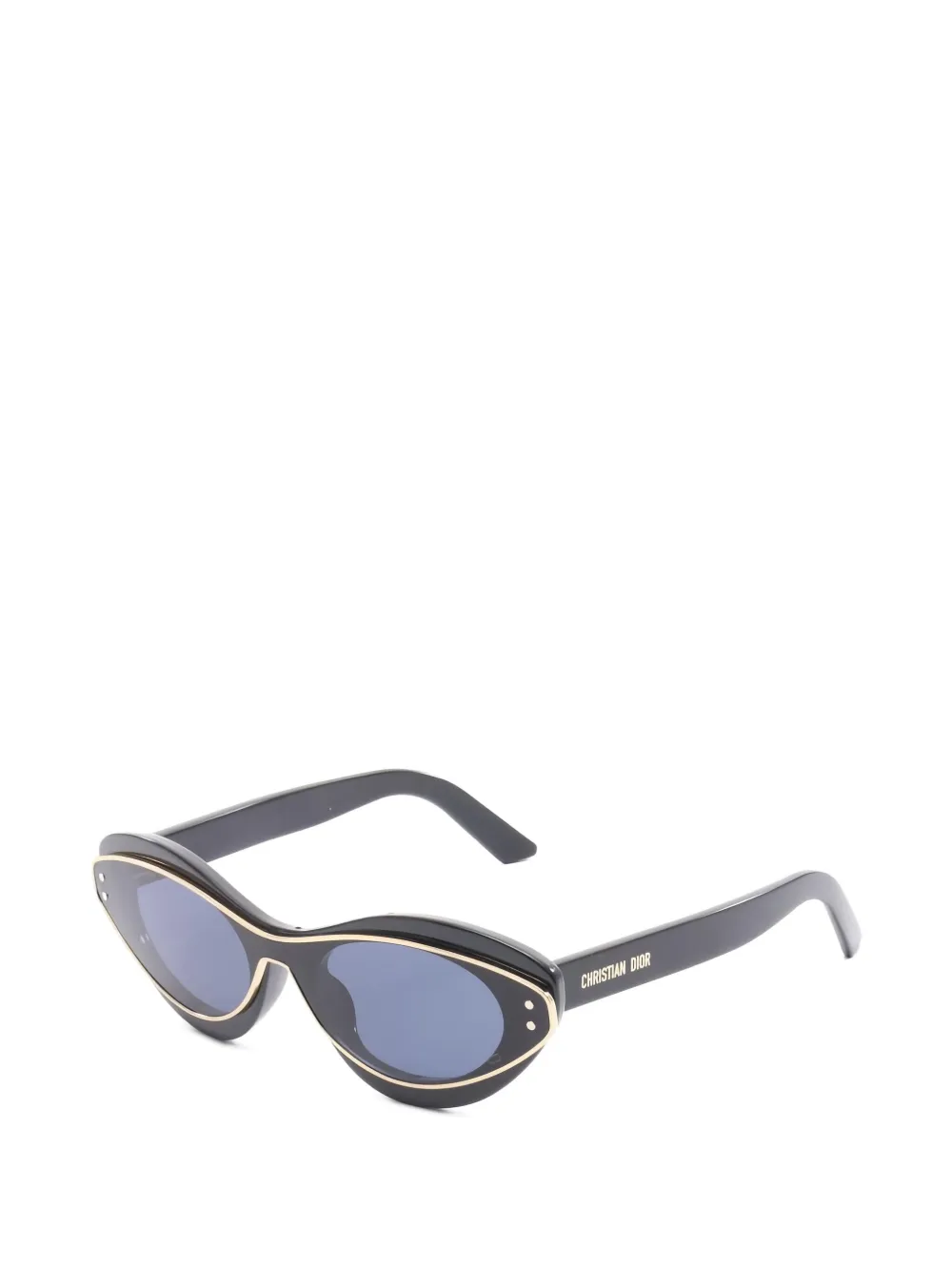 Pre-owned Dior Meteor B1i Cat-eye Sunglasses In Black
