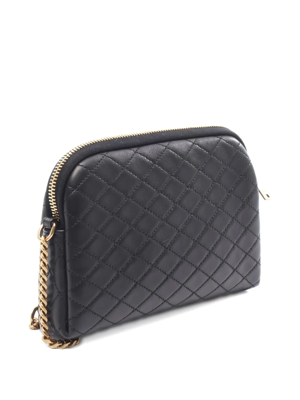 Pre-owned Saint Laurent 2020s Gaby Quilted Chain Mini Bag In Black