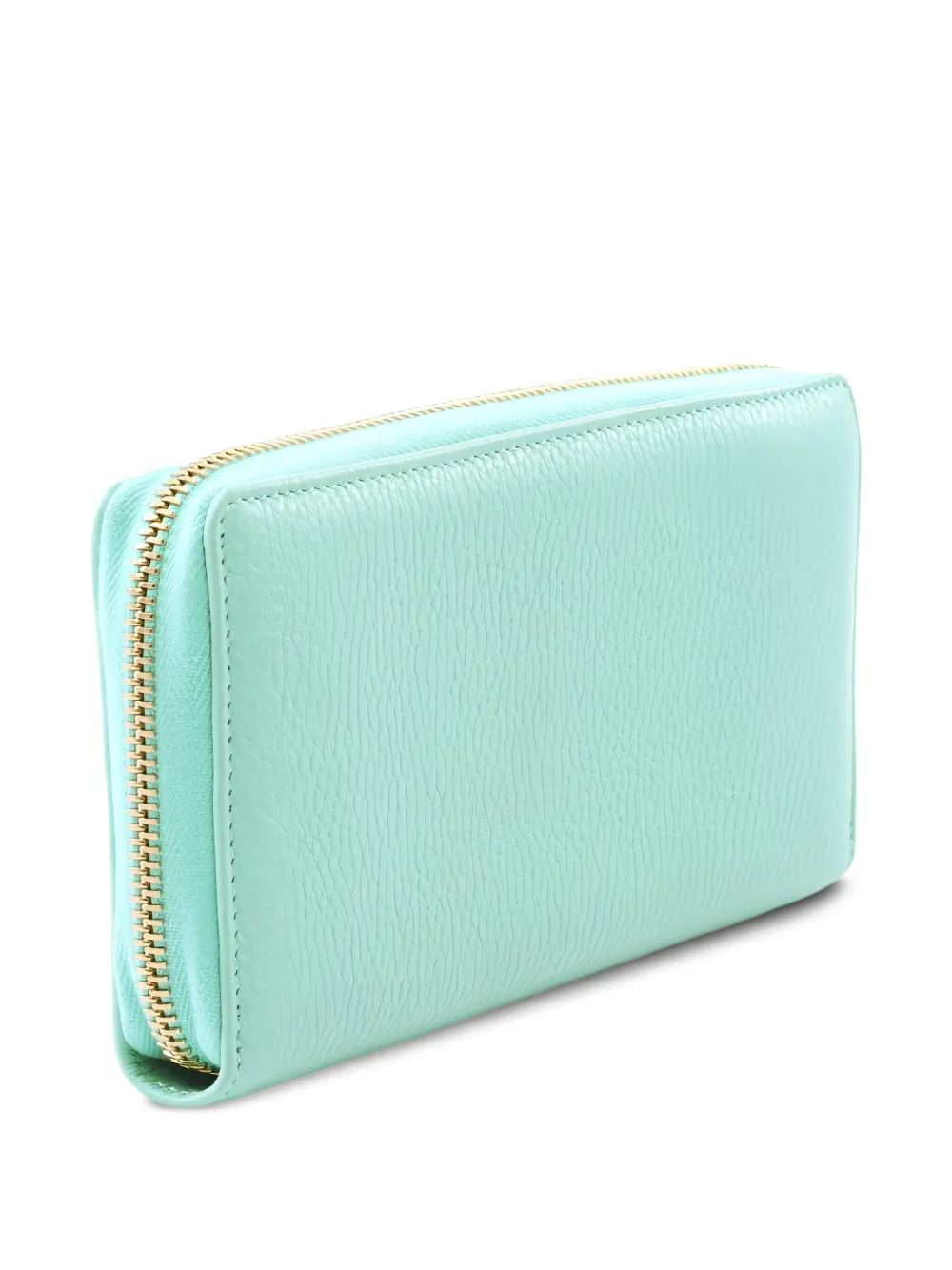 Gucci Pre-Owned 2010s Bamboo tassel zip-leather wallet | Blue | Image 1