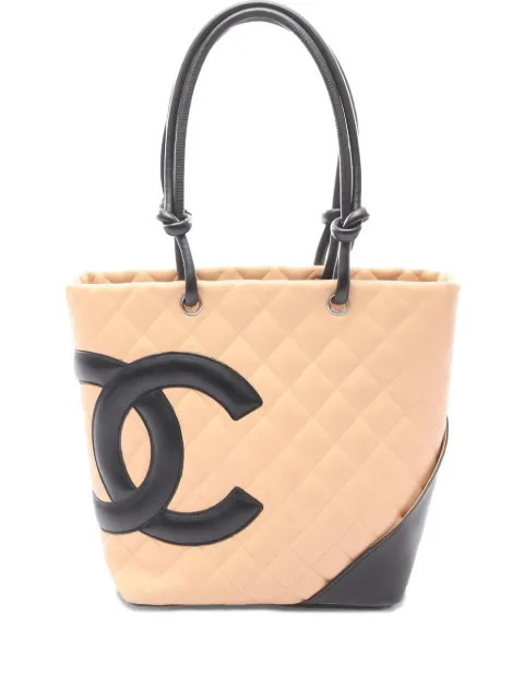 CHANEL Pre-Owned 2004-2005 medium Cambon quilted logo handbag
