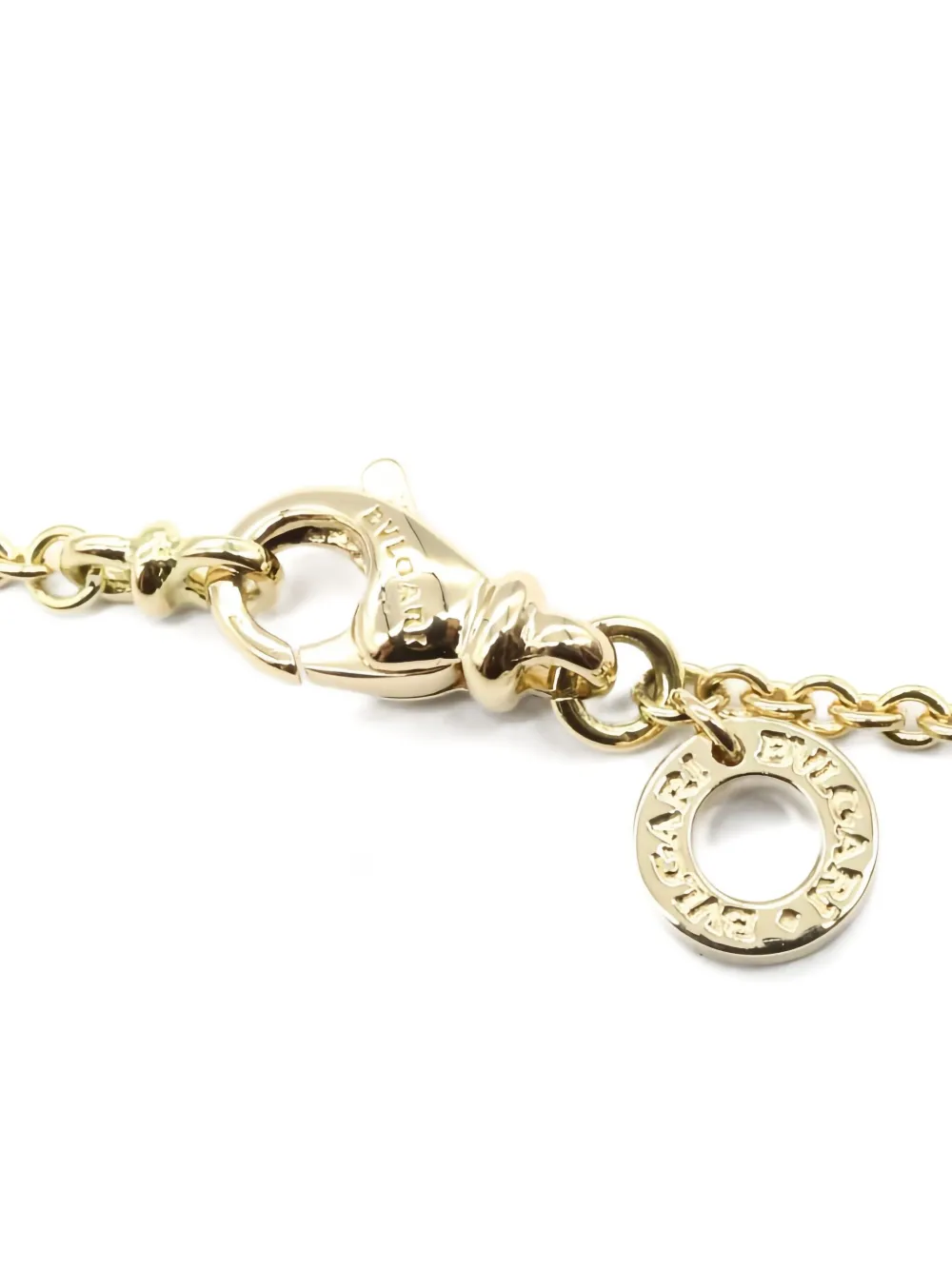 Pre-owned Bvlgari 2010s 18k Yellow Gold B-zero Necklace