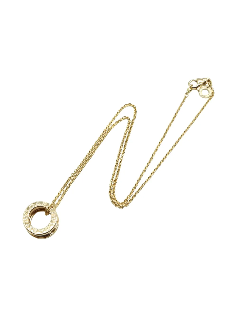 Pre-owned Bvlgari 2010s 18k Yellow Gold B-zero Necklace