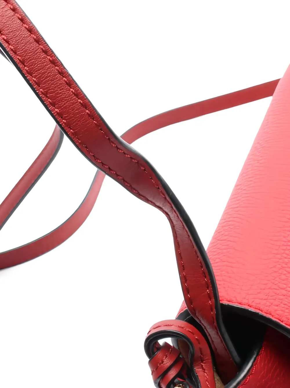 Pre-owned Loewe Mini Gate Shoulder Bag In Red