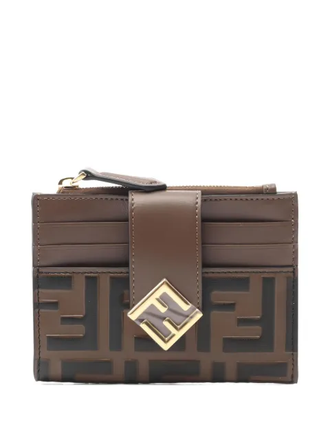 Fendi Pre-Owned 2020s FF Diamonds zip card holder
