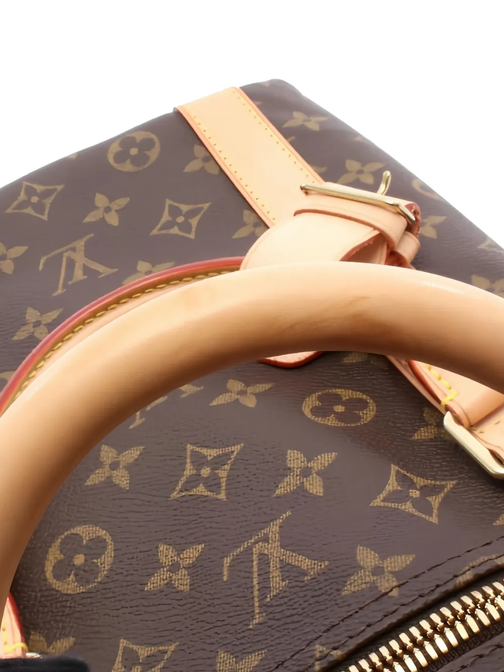 Pre-owned Louis Vuitton 2003 Keepall 60 Monogram Holdall In Brown