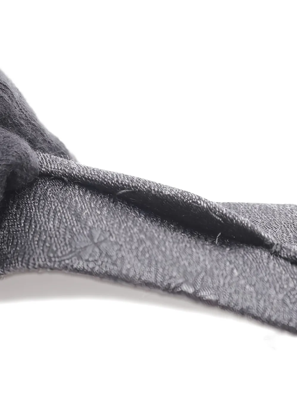 Pre-owned Chanel 1985-1988 Clover Coco Mark Tie In Gray