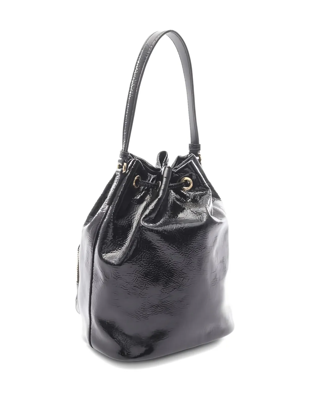 Prada Pre-Owned bolsa de mano bucket de charol 2020 | Image 2