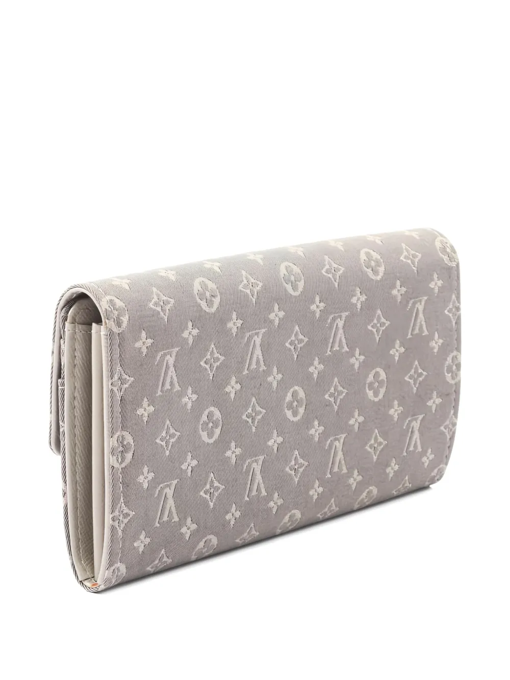 Pre-owned Louis Vuitton 2088 Monogram Bifold Long Wallet In Gray