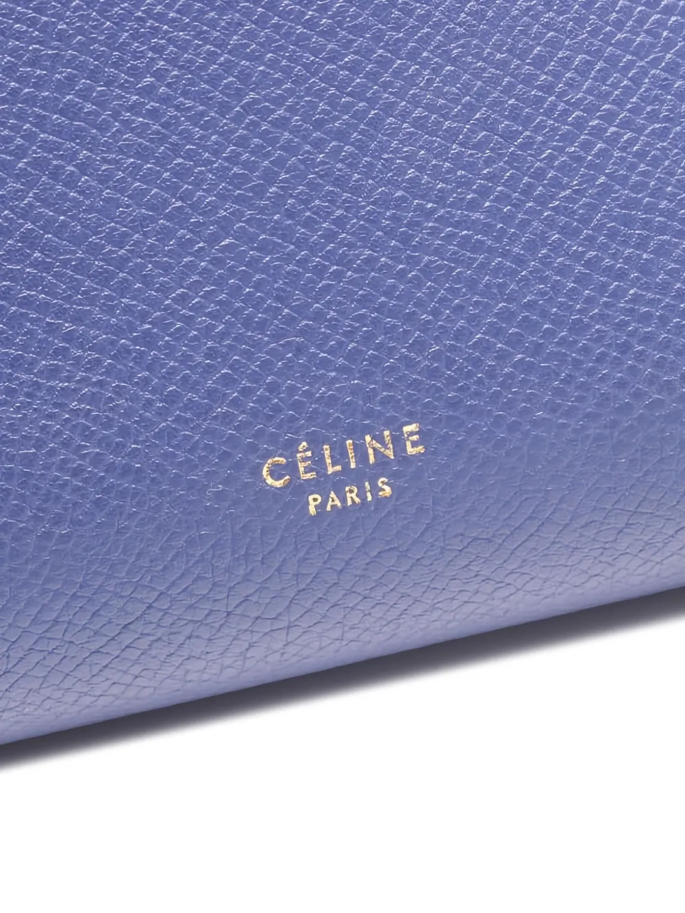 Pre-owned Celine 2000s Mini Leather Belt Bag In Blue