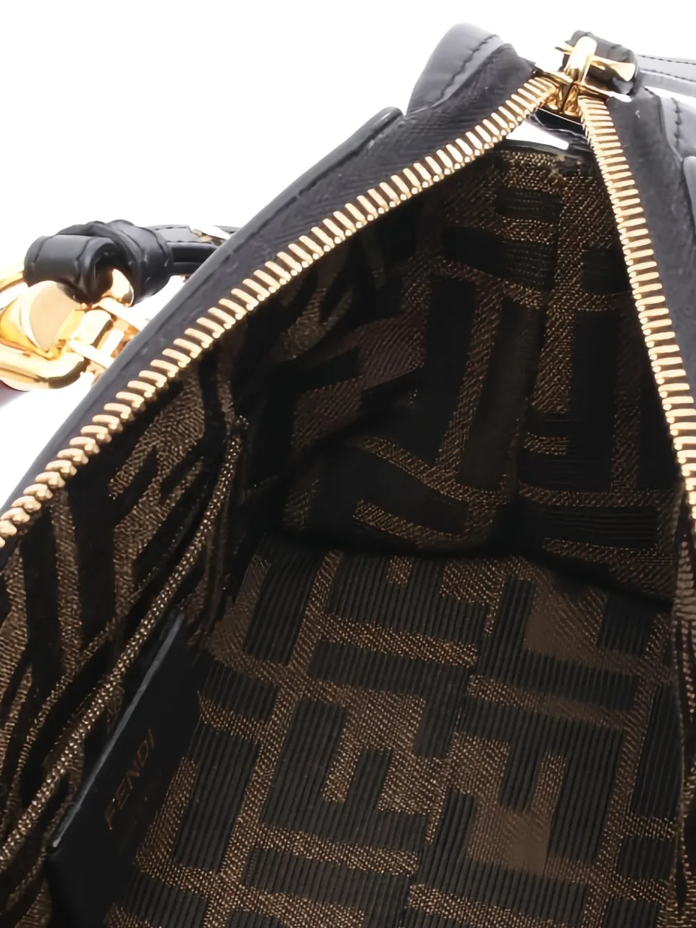 Pre-owned Fendi Mini By The Way Two-way Handbag In Black