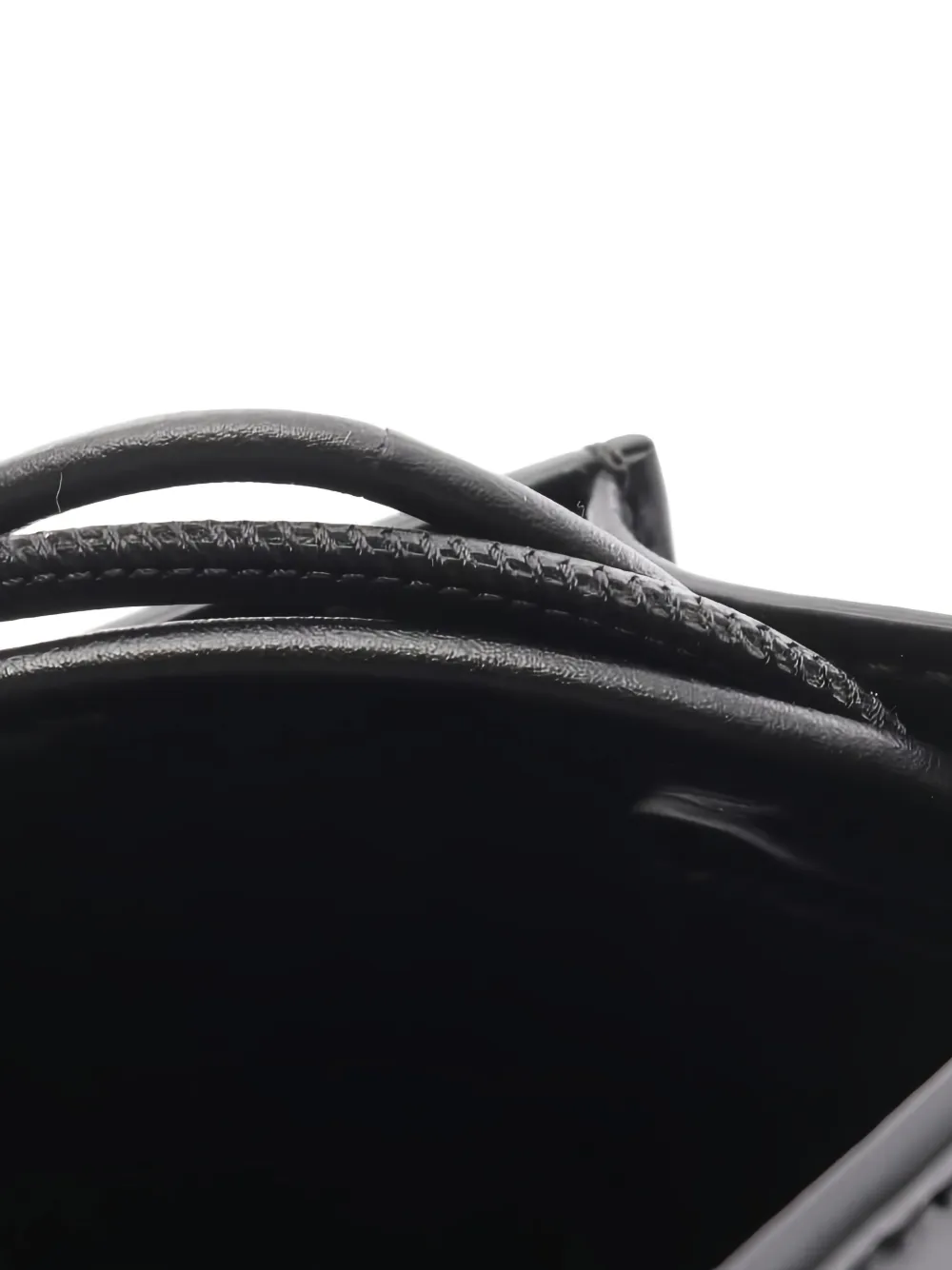 Pre-owned Jil Sander 2010s Tangle Leather Mini Bag In Black