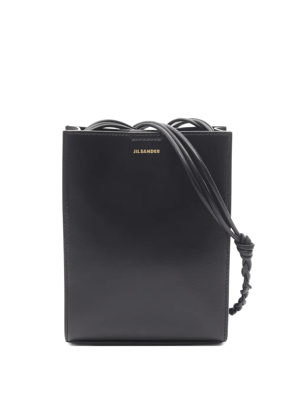 Pre-owned Jil Sander 2010s Tangle Leather Mini Bag In Black
