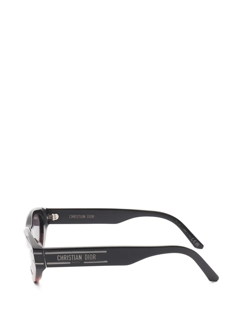 Pre-owned Dior 2020s Signature B51 Cat-eye Sunglasses In Black