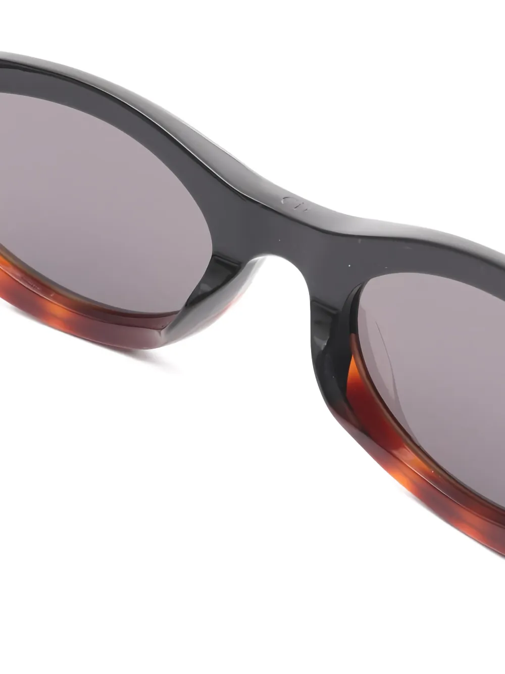 Pre-owned Dior 2020s Signature B51 Cat-eye Sunglasses In Black