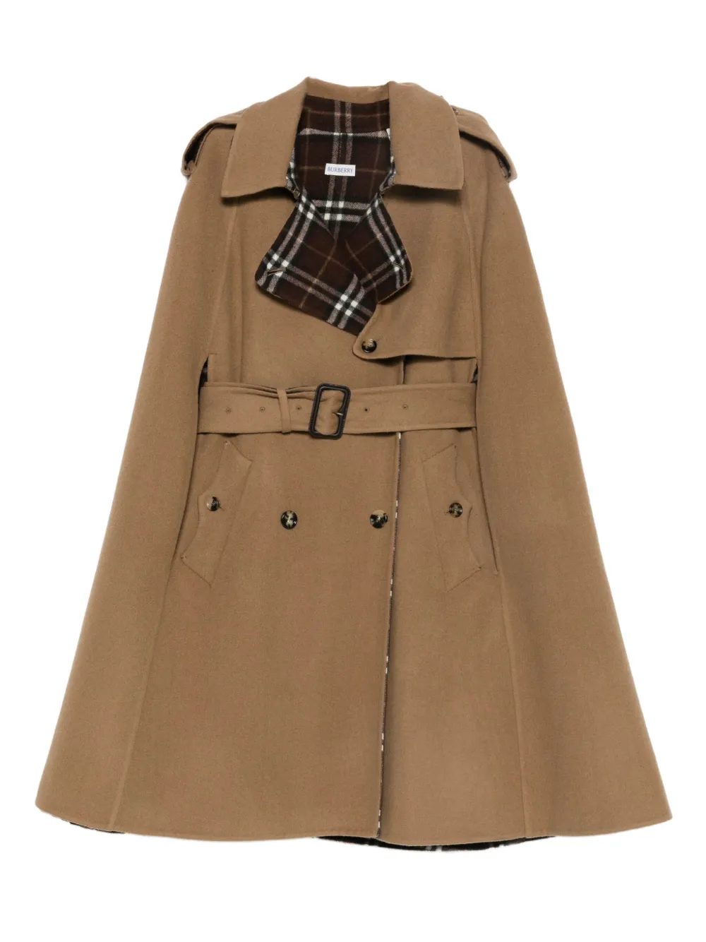 Burberry wool cape - Braun