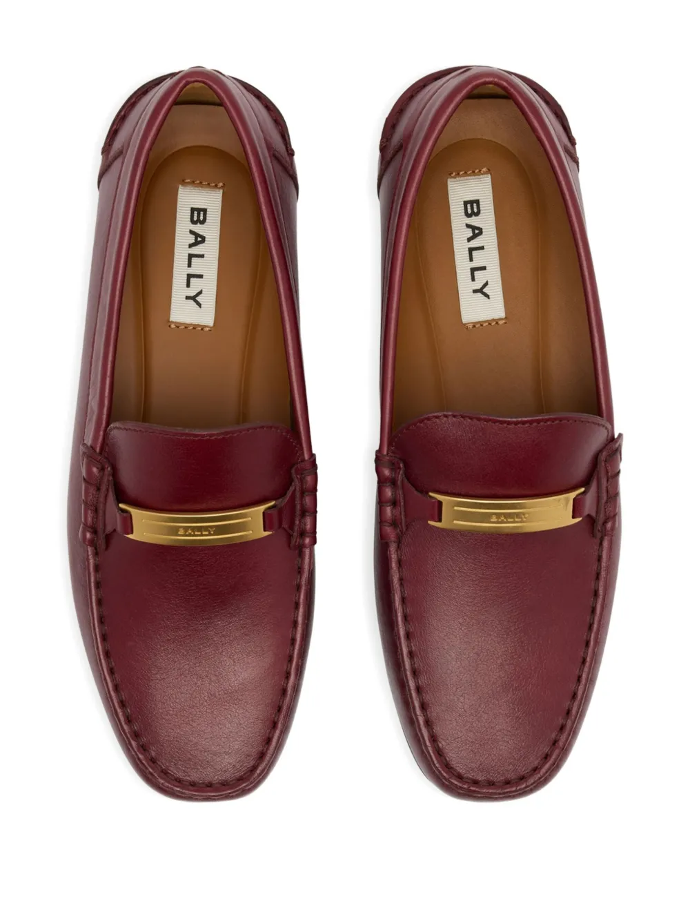 Bally Clay loafers met metalen detail Rood