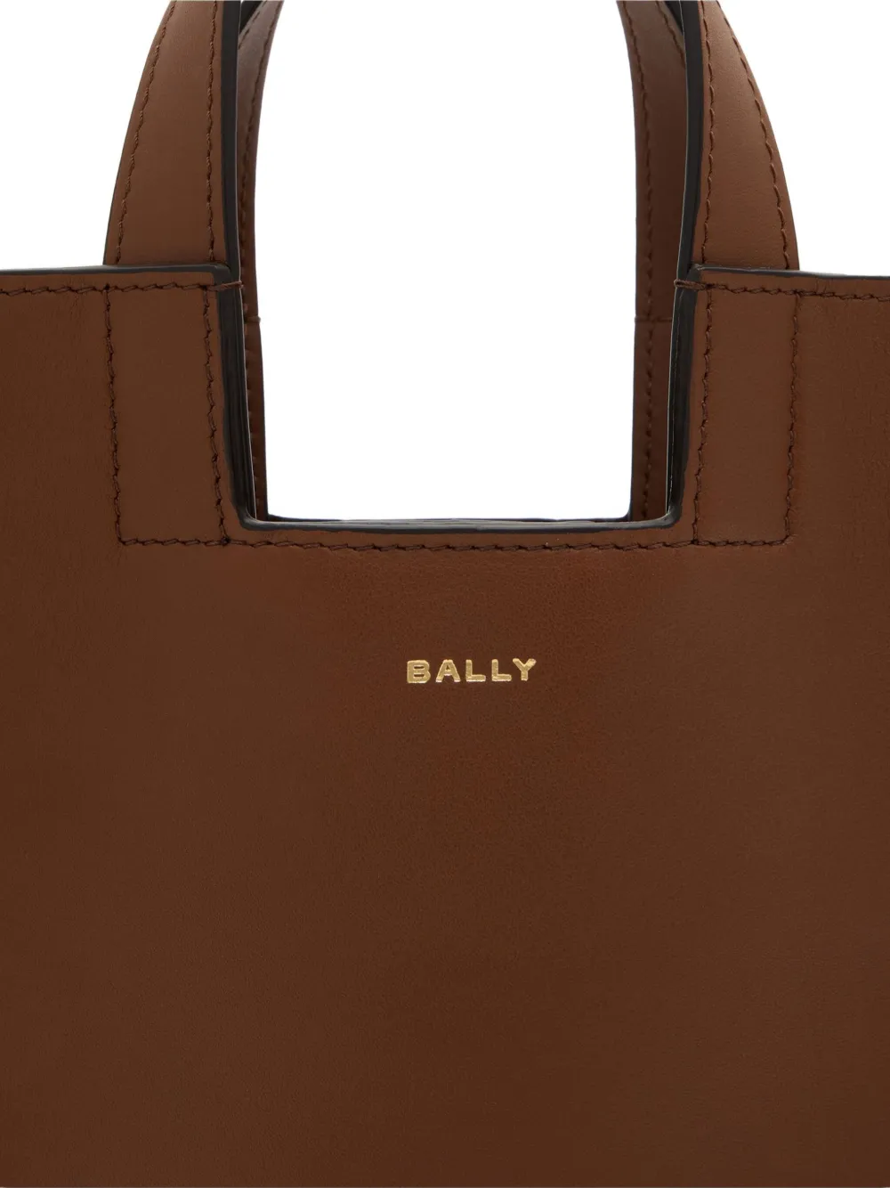 Bally Small Easy Leather Tote Bag In Brown