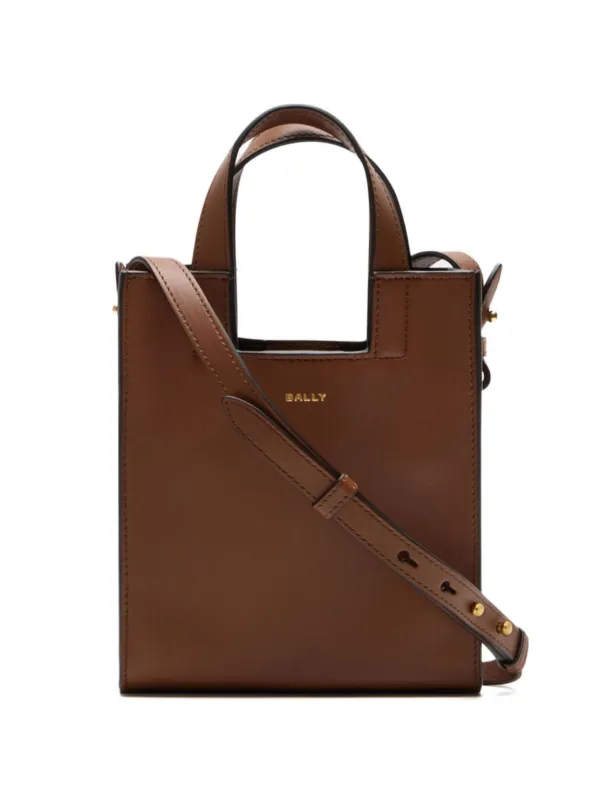 Bally Easy レザーハンドバッグ S | ブラウン | FARFETCH JP