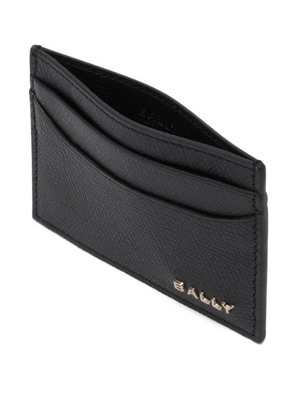 Bally Essential Grained Card Holder In Black