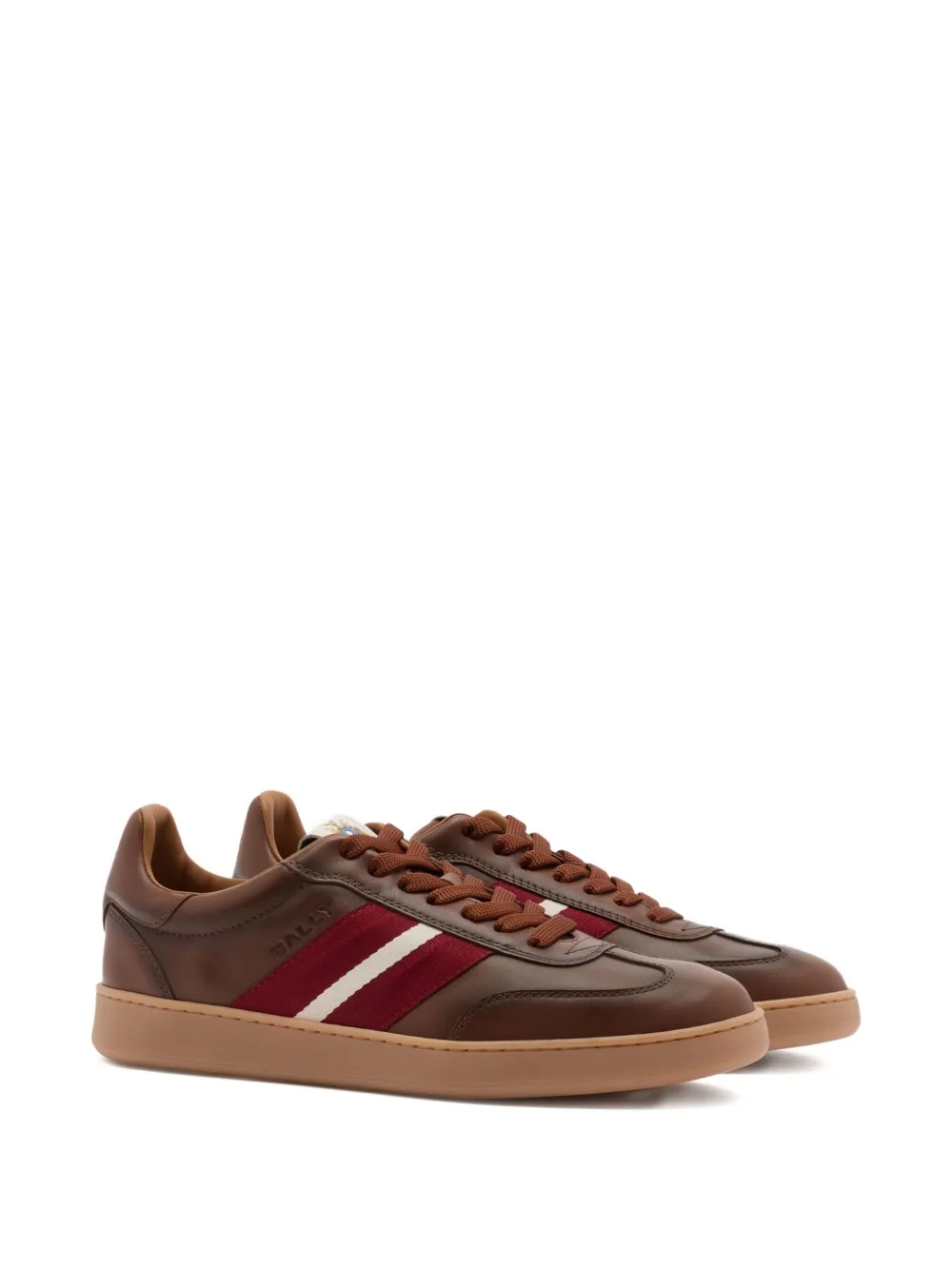 Bally Leren sneakers Bruin