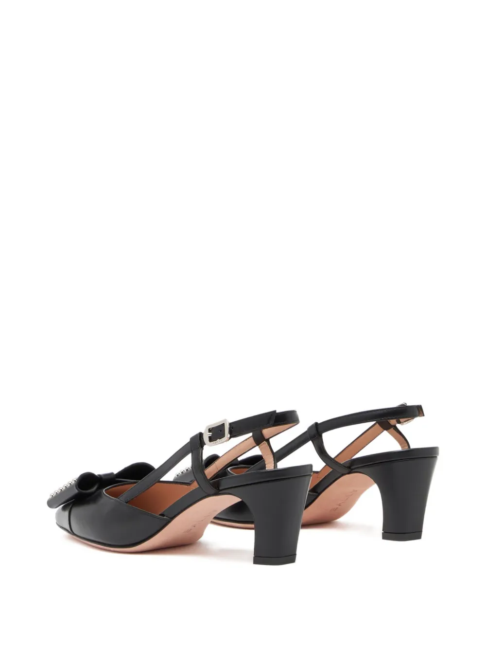 Bally 55 mm B-Bow slingback pumps met studs Zwart