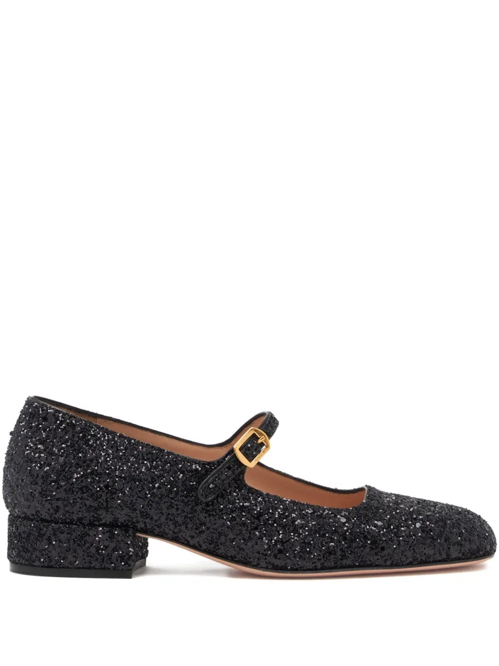 Bally 30 mm rina pumps met glitters Zwart