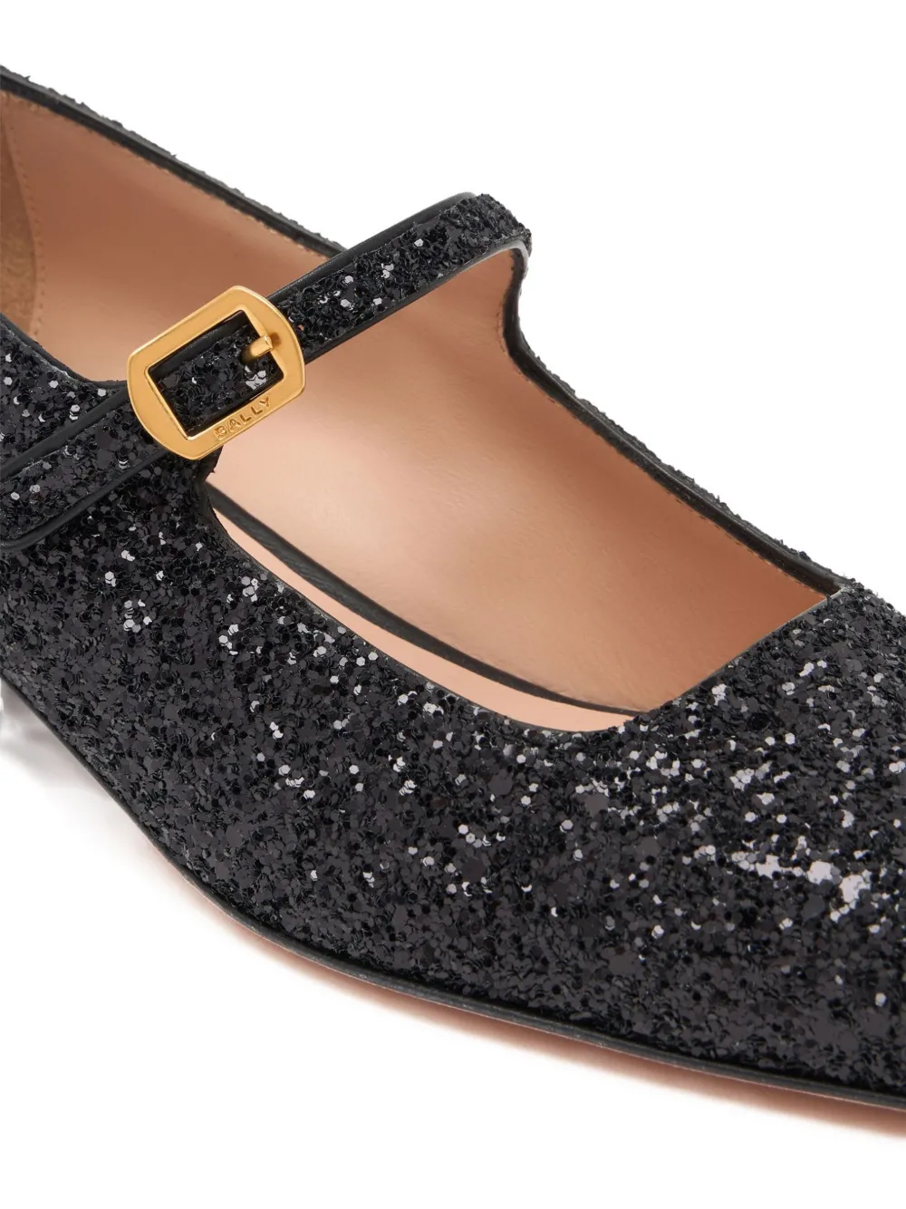 Bally 30 mm rina pumps met glitters Zwart