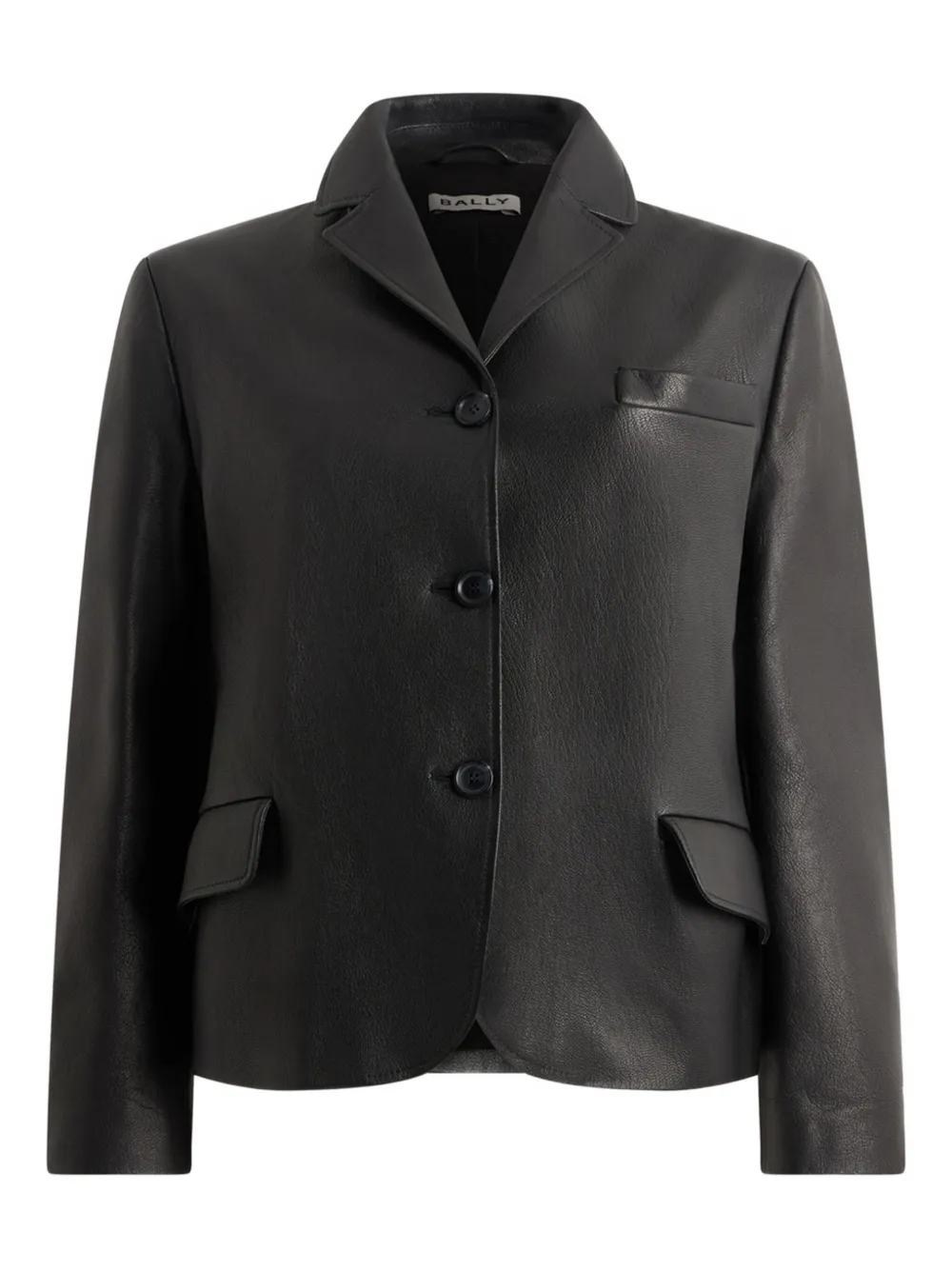 Bally button leather blazer | Black | Image 1