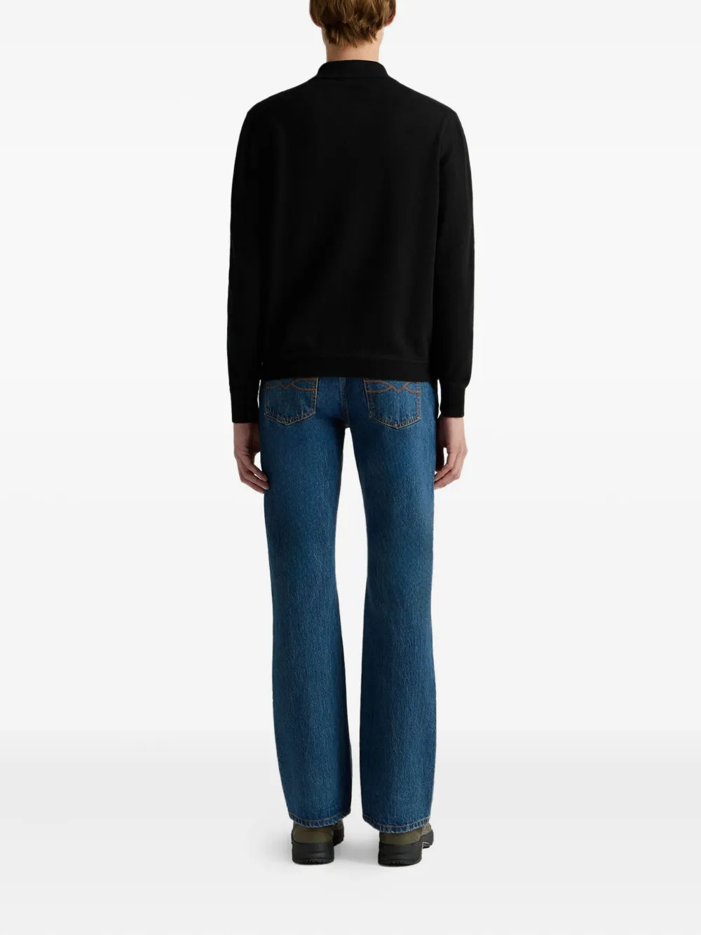 Bally Poloshirt met lange mouwen Zwart