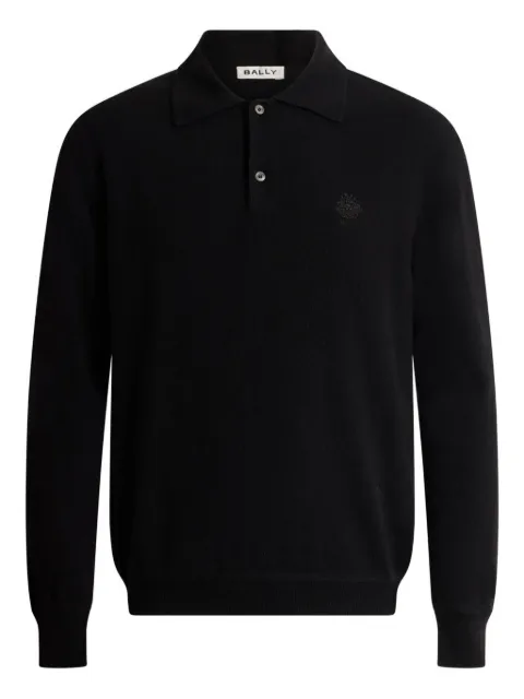 Bally playera tipo polo manga larga