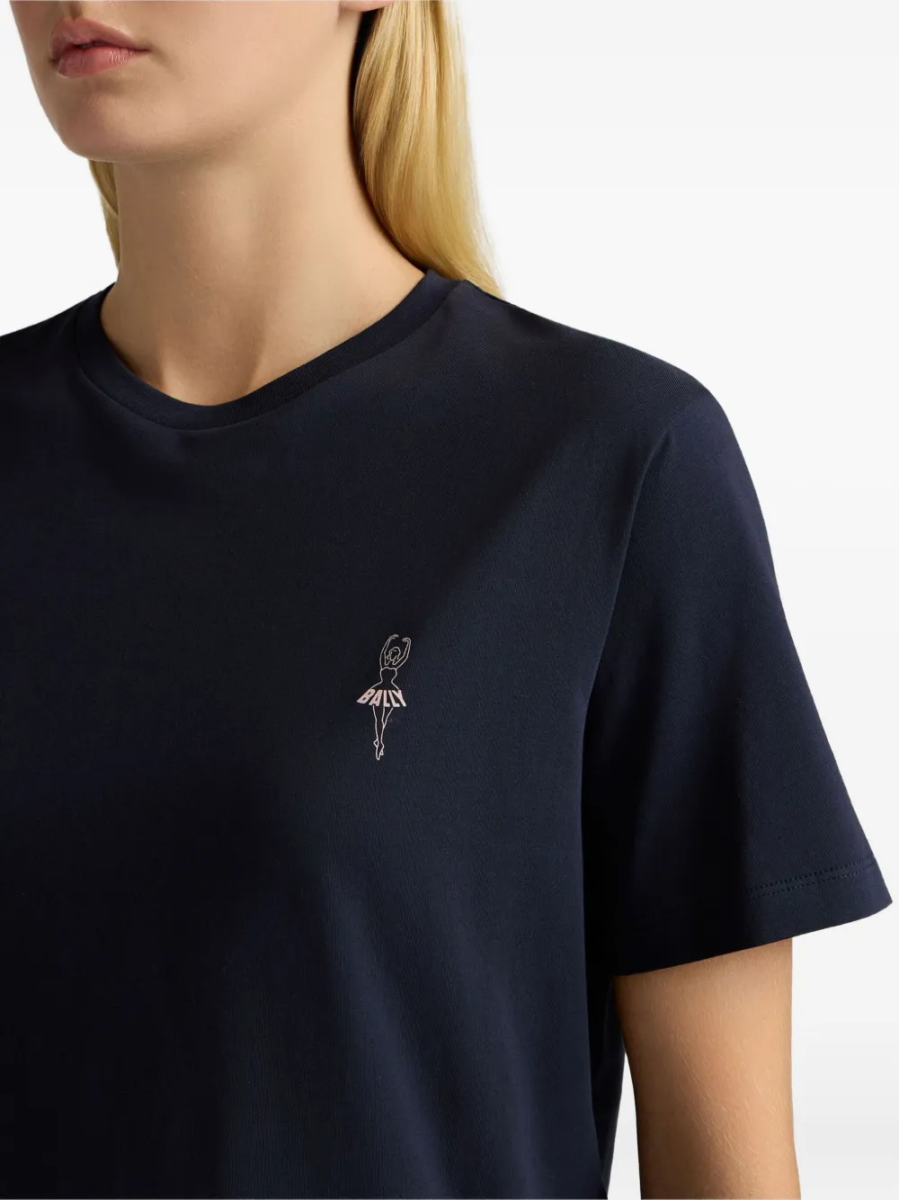 Bally rina katoenen T-shirt Blauw