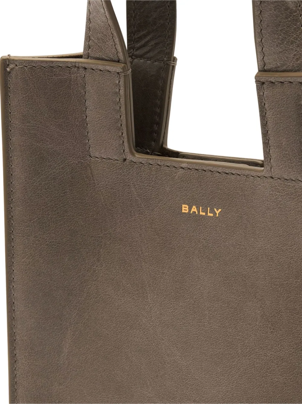 Bally Small Easy Leather Tote Bag In Brown