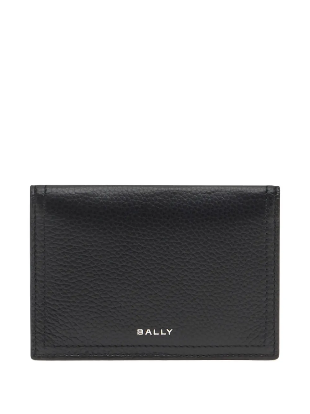 Bally Capitol Grained Leather Card Holder In Brown