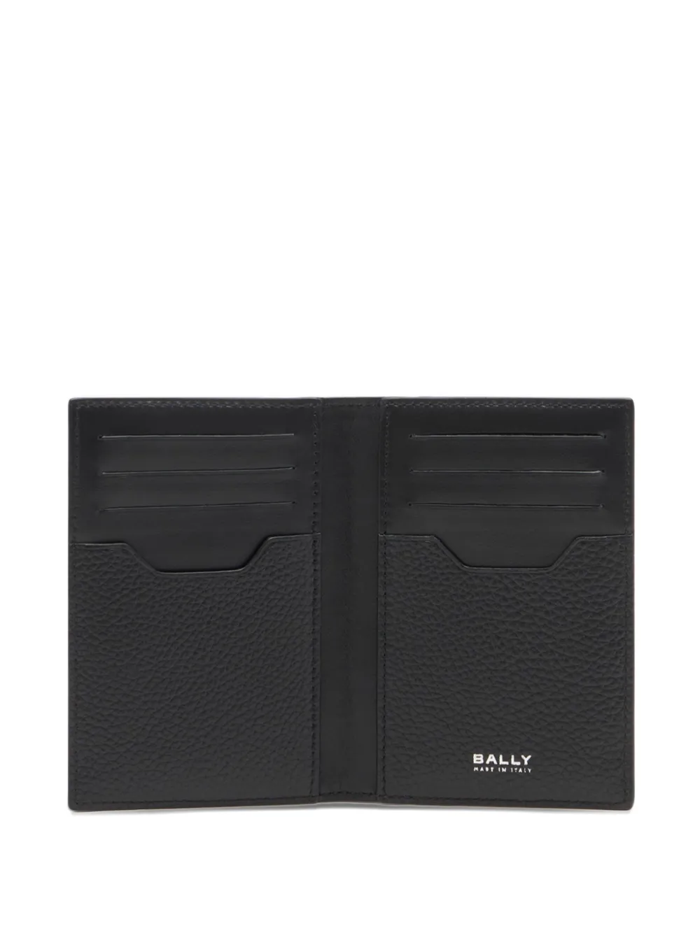 Bally Capitol Grained Leather Card Holder In Brown