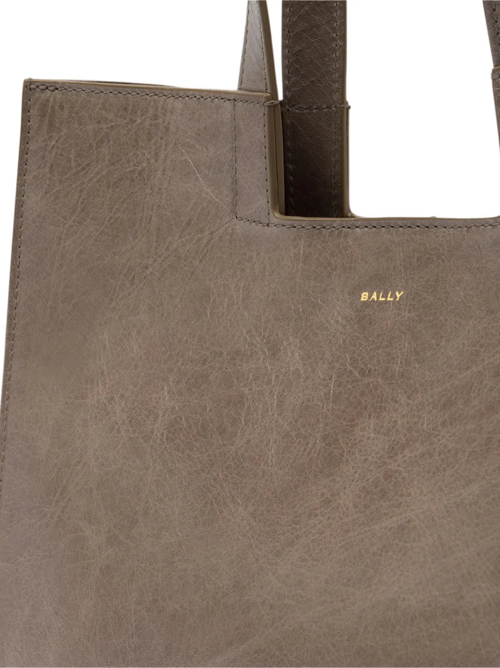 Bally Easy Leather Tote Bag In Brown