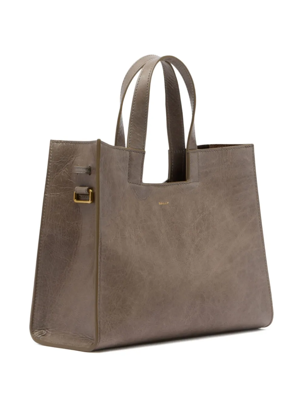 Bally Easy Leather Tote Bag In Brown