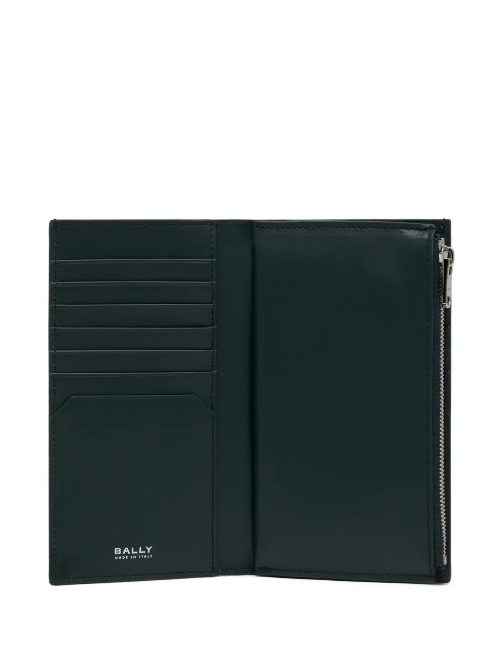 Bally Lock Me lange portemonnee van bewerkt leer Groen