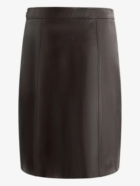 Bally leather mini skirt