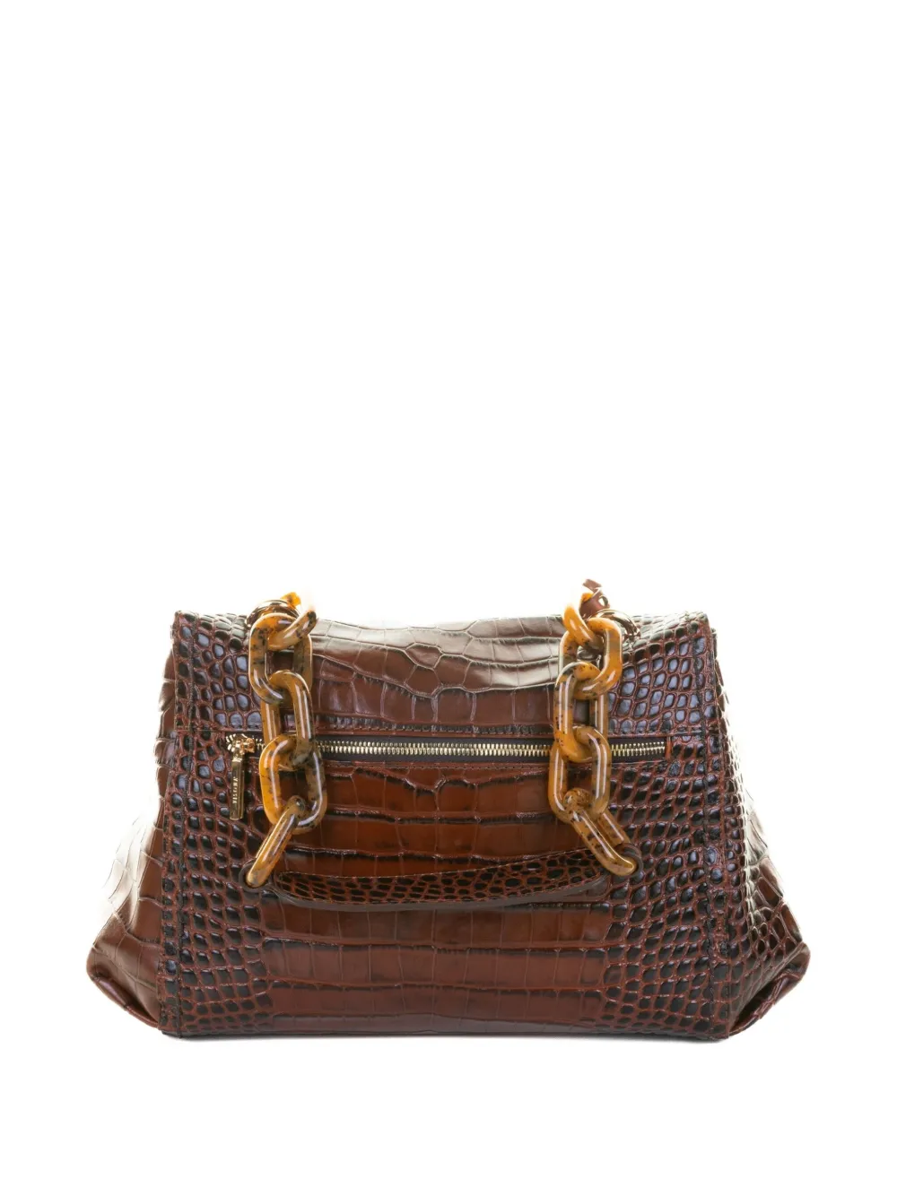 VISONA` chain embossed clutch bag | Image 2