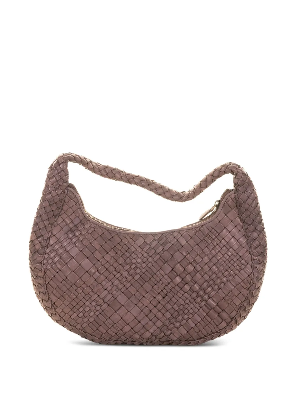 VISONA` Bolsa tiracolo com alça trançada | Marrom | Image 1