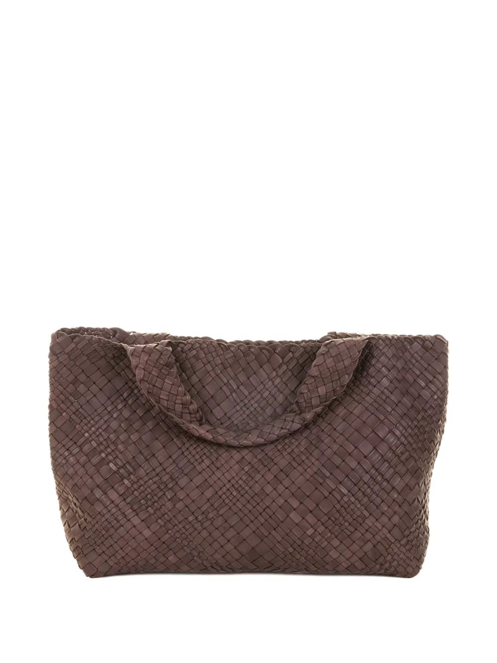 VISONA` woven tote bag | Brown | Image 1