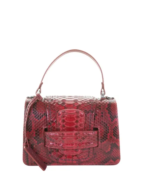 VISONA` leather clutch bag