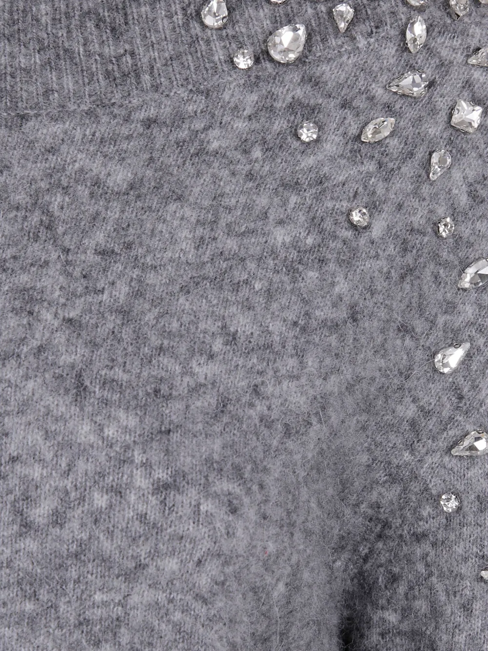 Seventy Trui verfraaid met kristallen 913 GREY