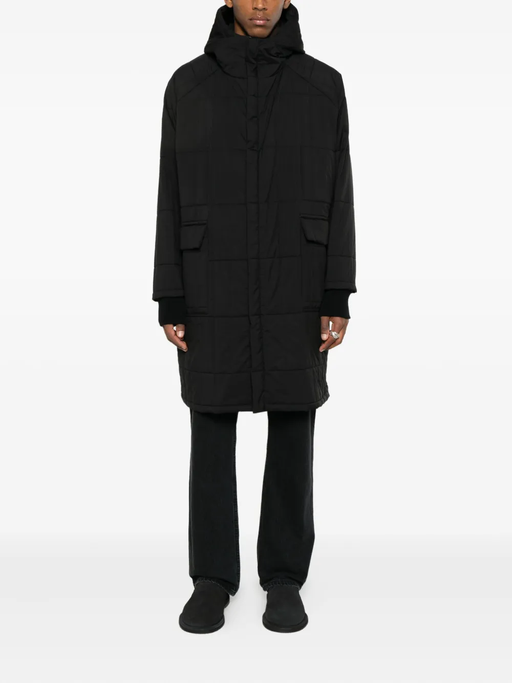 Nomen Nescio abrigo capitonado con capucha | Abrigos con botones | Image 2
