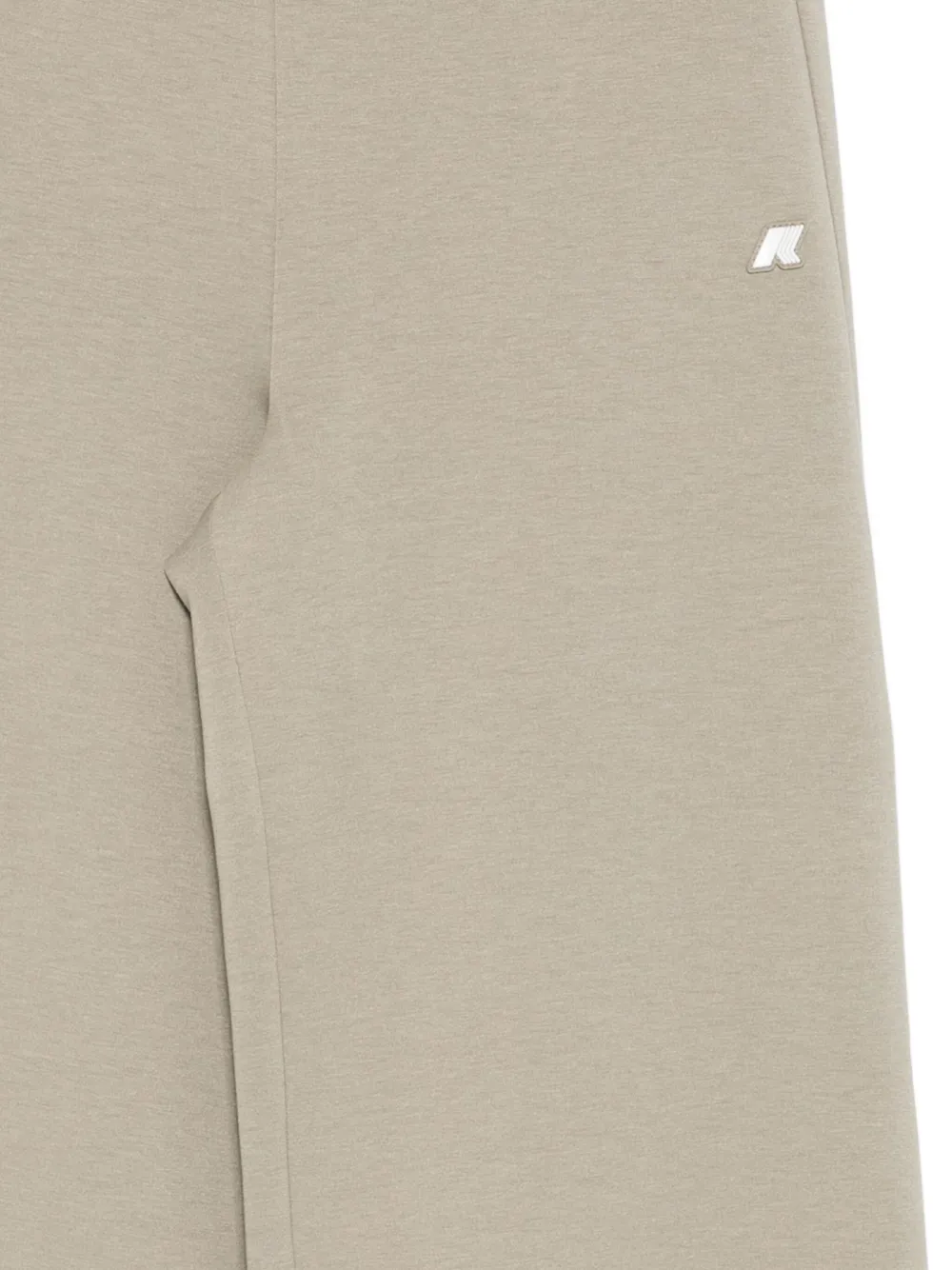 K-way Logo-embroidered Trousers In Green