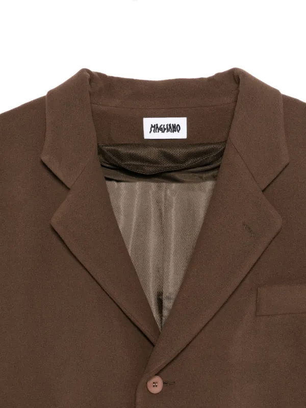 Magliano single-breasted Coat | Brown | FARFETCH FI