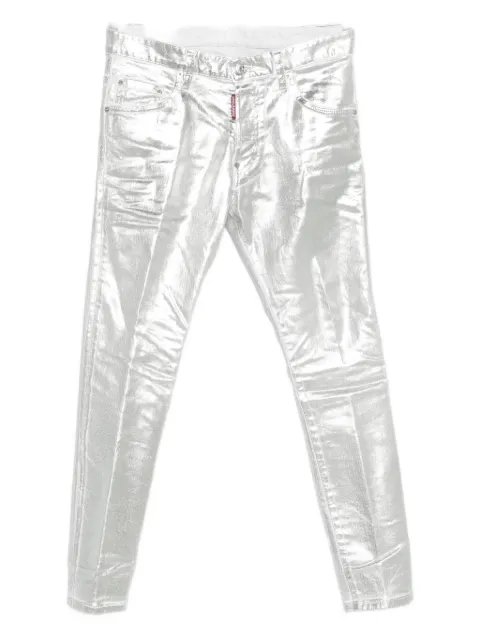 DSQUARED2 metallic-finish jeans 
